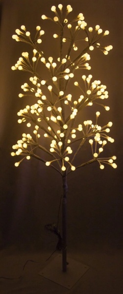 Декорация новогодняя Девилон Дерево белое, 120х18х18 см 