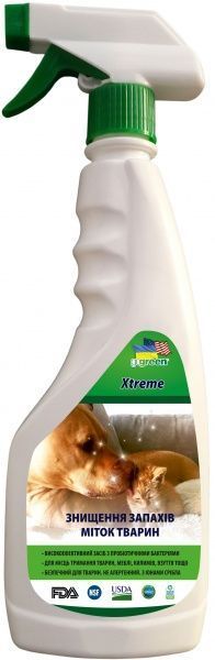 Средство для уничтожение запахов, меток животных Xtreme PET 500 мл