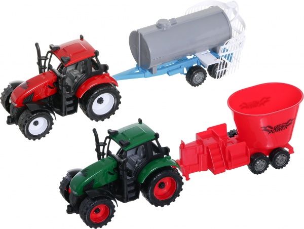 Игровой набор Shantou 2 трактора с прицепами JY58030