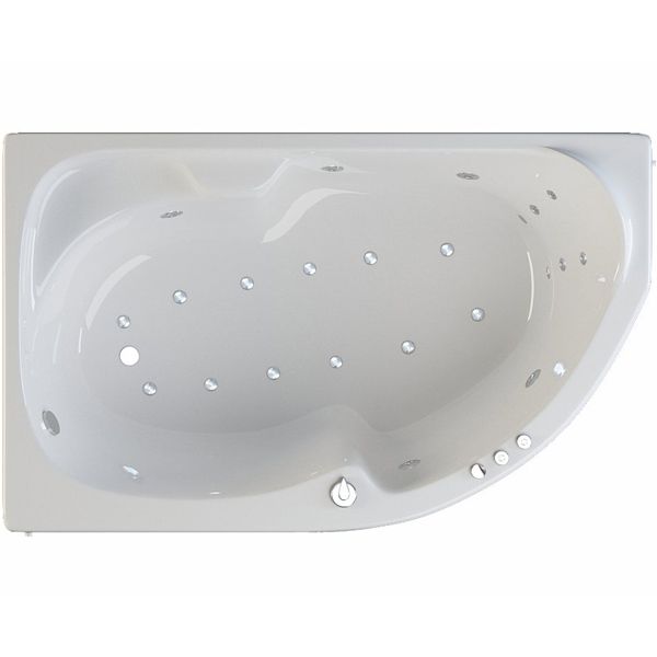 Ванна акриловая Riva Nabucco 170x105 см левая