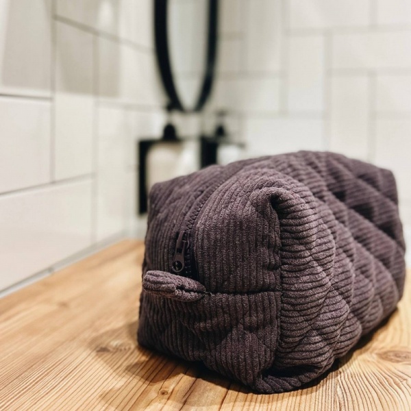 Косметичка Organize Косметичка вельветовая Organize 24*13*13 см (фиолетовая) фиолетовый 