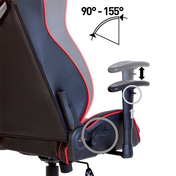 Кресло Hexter MX R1D TILT PL70 ECO/02 черный/красный 