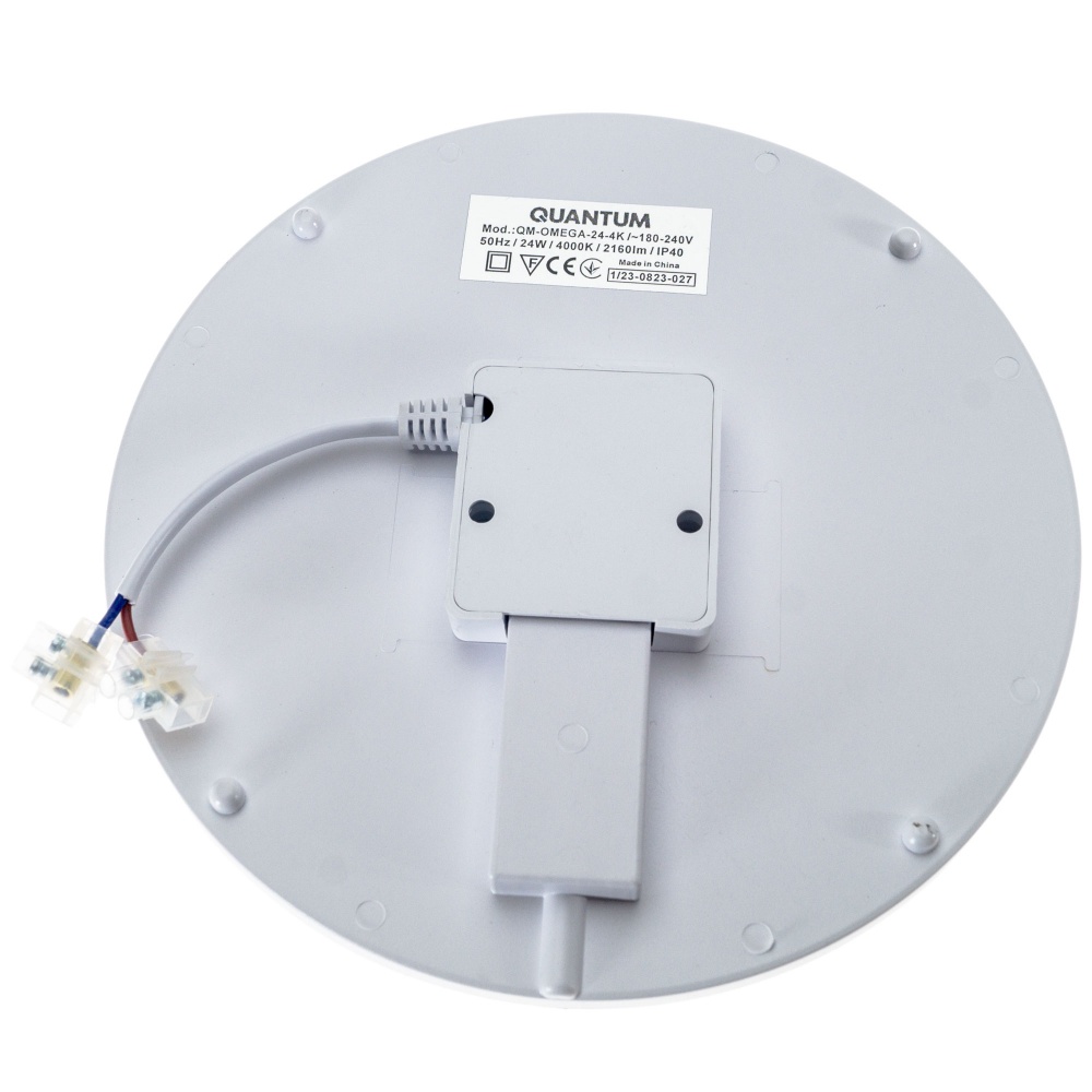 Светильник потолочный Quantum круглый OMEGA-24 4000К IP40 24 Вт белый QM-OMEGA-24-4К