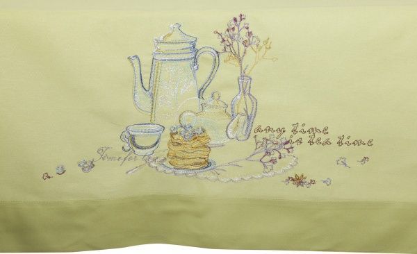 Скатерть «Time for tea» 287-17/00 140x240 см льняной 