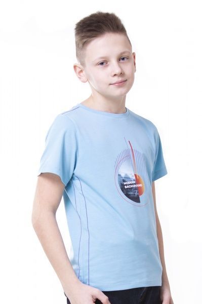 Футболка для хлопчиків KOSTA р.134-140 блакитний 0136-4 