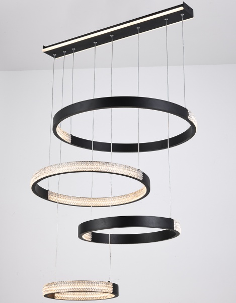 Світильник світлодіодний Schwarz RP з пультом ДК 180 Вт чорний 3000-6000 К 