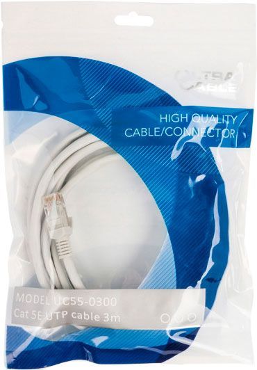 Патч-корд Ultra CAT5e UC55-0300 3 м белый 