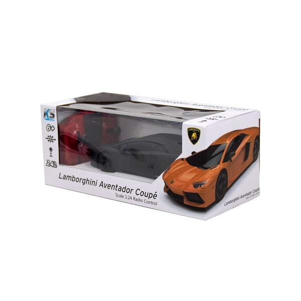 Машинка Lamborghini Aventador LP 700-4 (1:24, 2.4Ghz, черный) 1:24 124GLBB