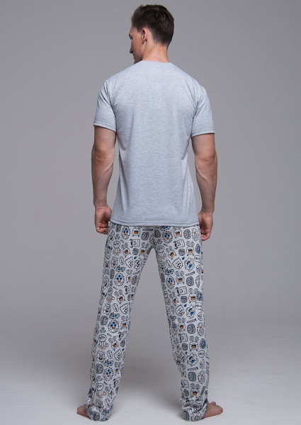 Пижама мужская Roksana №653/16009 р. 48 серый