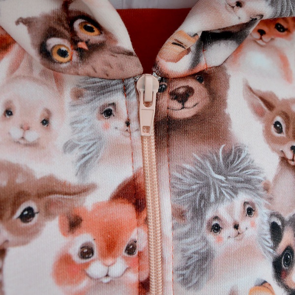 Ромпер для девочки Blanka Животние р.98 красный 110354 