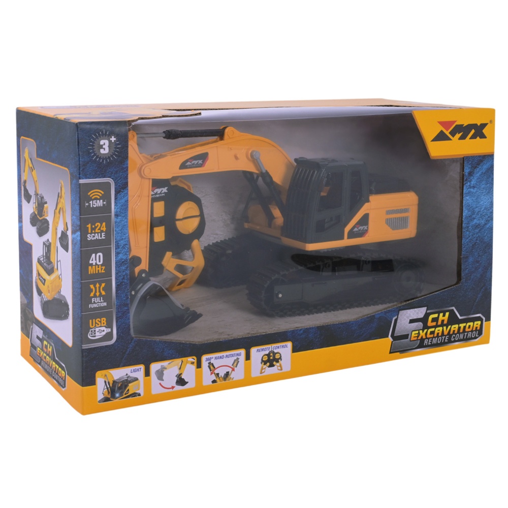 Экскаватор-бульдозер на радиоуправлении Shantou 1:24 Z6809A