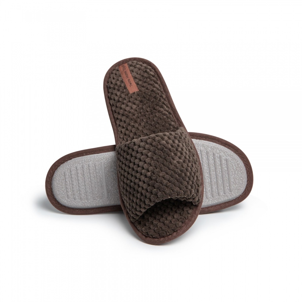 Капці домашні Twins 3D відкриті р.40/41 коричневий