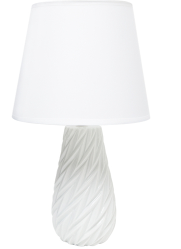 Настольная лампа декоративная Zuma Line 1xE14 белый 1271-WH 