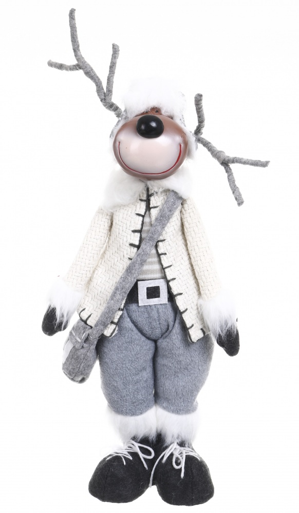 Декорация новогодняя Лось леший 20x45 см 2 цвета в ассортименте