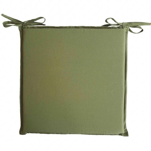 Подушка на стілець Еліт темно-зелена Прованс