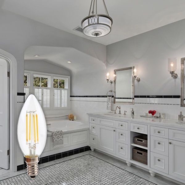 Лампа світлодіодна LightMaster FIL Deco C37 4,5 Вт E14 4000 К 230 В прозора LB-658 