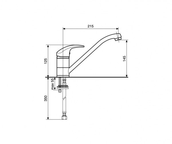 Смеситель для кухни Emmevi Rubinetterie Luxor BC7007R