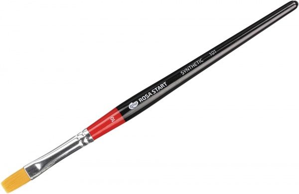 Кисть Синтетика плоская, 101 № 10 Rosa Start 