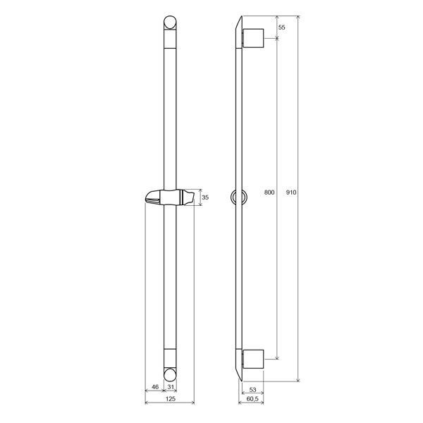 Тримач для душа Ravak X07P014 973.00 90 см