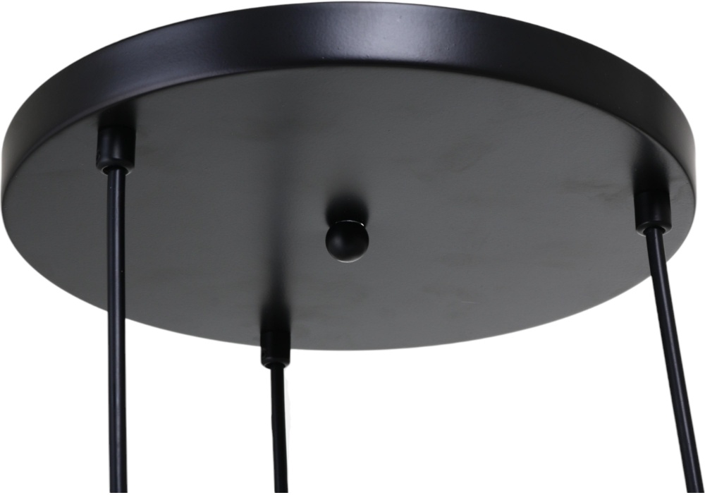 Підвіс Sensio Lil 1x40 Вт E14 чорний/димчастий LS-74658/3PB-E1440W