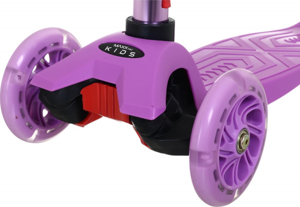 Самокат MaxxPro kids дитячий 3-колісний LS306C/maxi фіолетовий