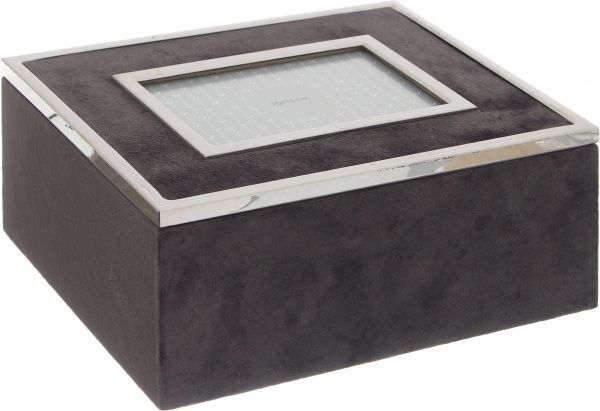 Сундучок для мелочей серая 24,8x19 см