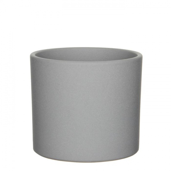 Вазон керамический Edelman Era 19,5 см круглый 4,1 л песочно-серый (1035839) 