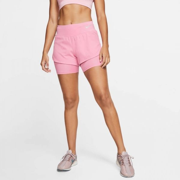 Шорти Nike W NK ECLIPSE 2IN1 SHORT AQ5420-601 р. M рожевий