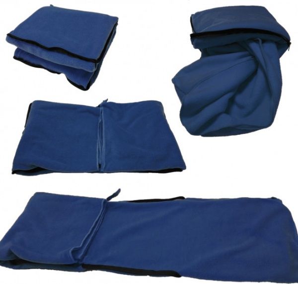 Плед-подушка 2-в-1 120x180 см темно-синій Radcliff 