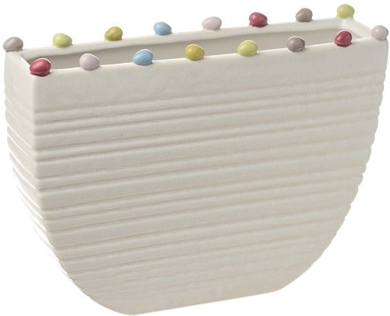 Ваза керамическая белая Cheung-Tai 25x6x18,5 см Eterna