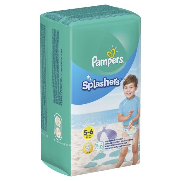 Підгузки-трусики для плавання Pampers Splashers Junior р. 5-6 (12-17 кг) 10 шт./уп.