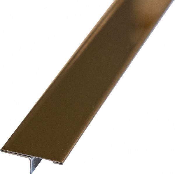 Профіль Т-подібний нержавіюча сталь 25 мм 2,7 м срібло глянець