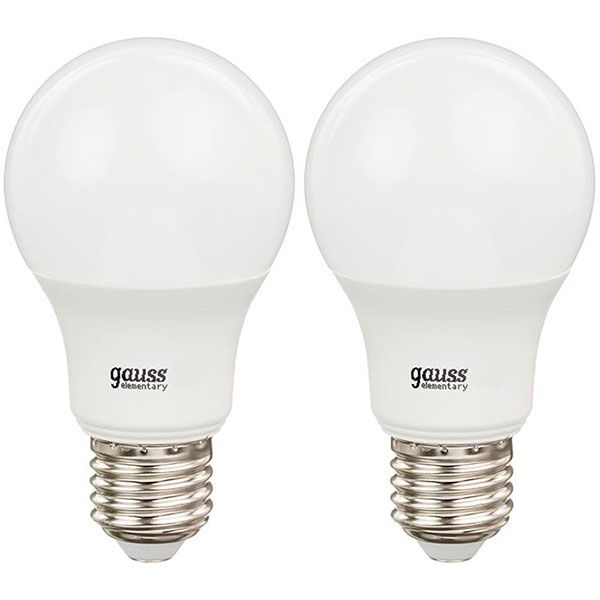 Лампа світлодіодна Gauss Elementary 2 шт./уп. 23211P 11 Вт A60 матова E27 220 В 2700 К 