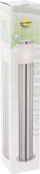 Фонарный столб Globo Xeloo E27 60 Вт IP44 нержавеющая сталь с белым 32016 