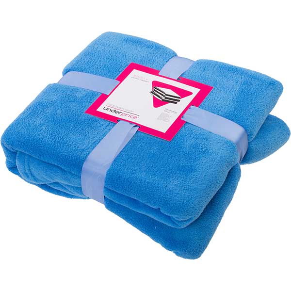 Плед мікрофібра Underprice сині озера 160x200 см