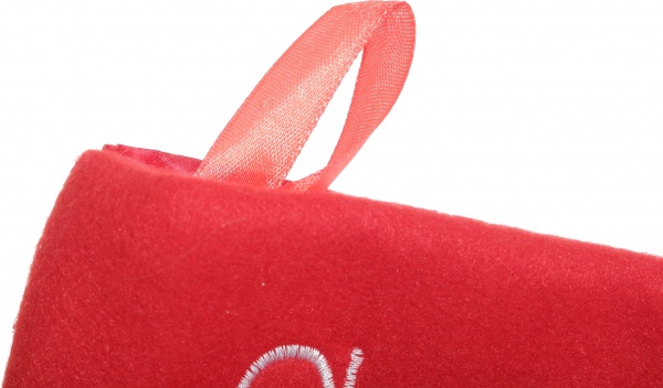 Декор настінний шкарпетка Новорічна для подарунків 40x26 см в асортименті 