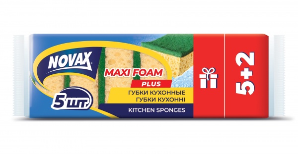 Губка Novax MAXI FOAM 7 шт.