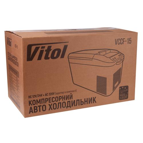 Автохолодильник компрессорный Vitol 15 л 12В/24В/220В