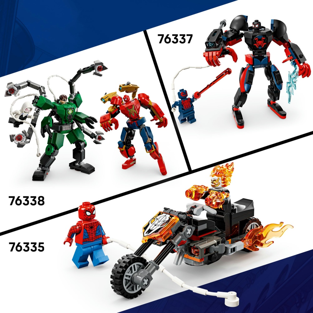 Конструктор LEGO Super Heroes Marvel Автомобіль Людини-павука vs. Отруєний Росомаха 76336