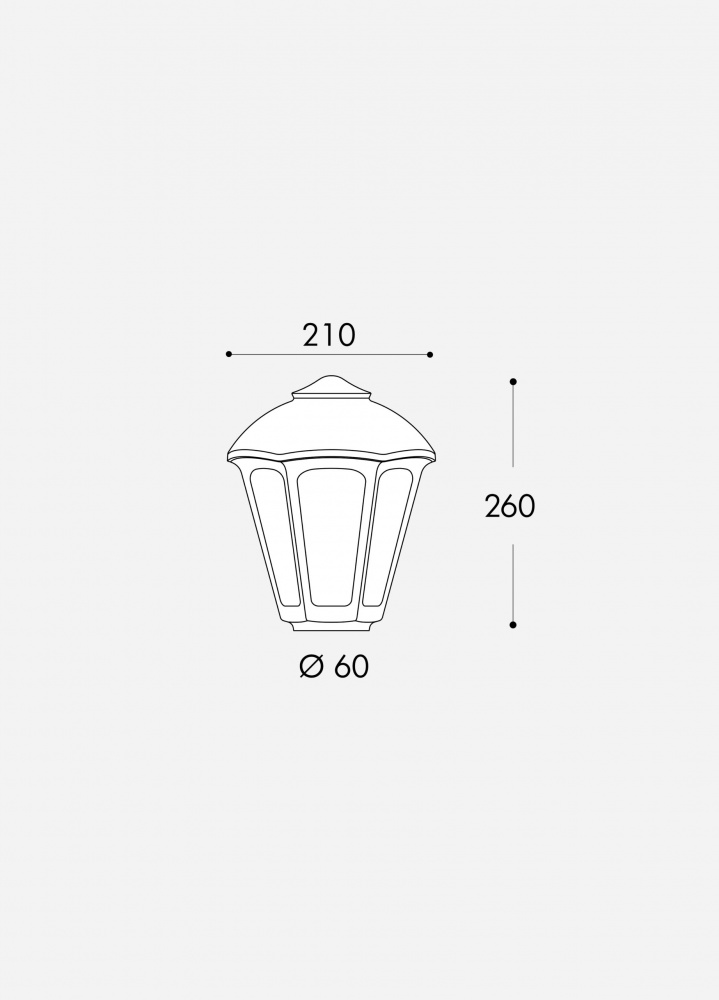 Светильник уличный напольный FUMAGALLI Giaffa/Giampy Clear E27 12 Вт IP55 черный