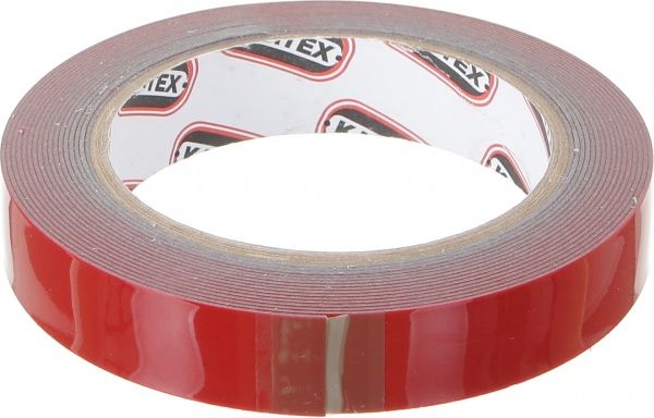 Двостороння автомобільна клейка стрічка KARTEX на акриловій основі 19x0,8 мм 5 м сірий