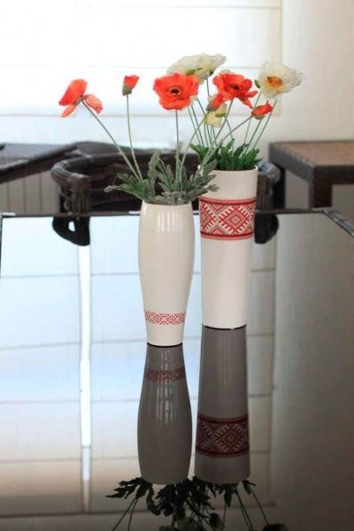 Ваза керамическая белая 702-33 Eterna