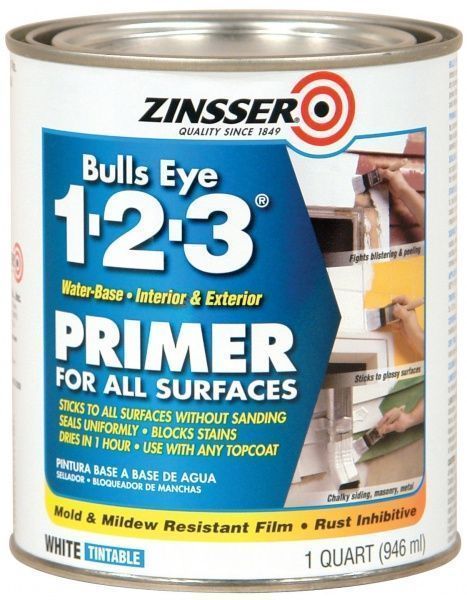 Грунтовка ZINSSER акриловая белый шелковистый мат 0,946л 1,5кг