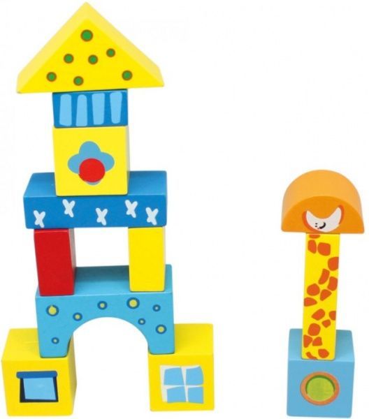 Игровой набор Bino Тележка с кубиками, 19 дет.