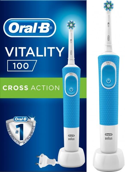 Электрическая зубная щетка Oral-B Sensitive Clean Vitality 100 Blue