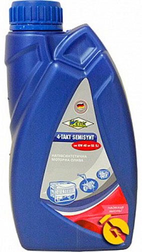 Моторное масло Werk 4-Takt Semisynt 10W-40 API SG/SJ 10W-40 1 л (63147)