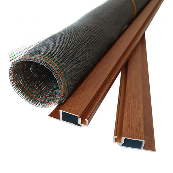 Сітка москітна на вікна / на балкон вставна Vektor 750х1500 мм дуб золотий