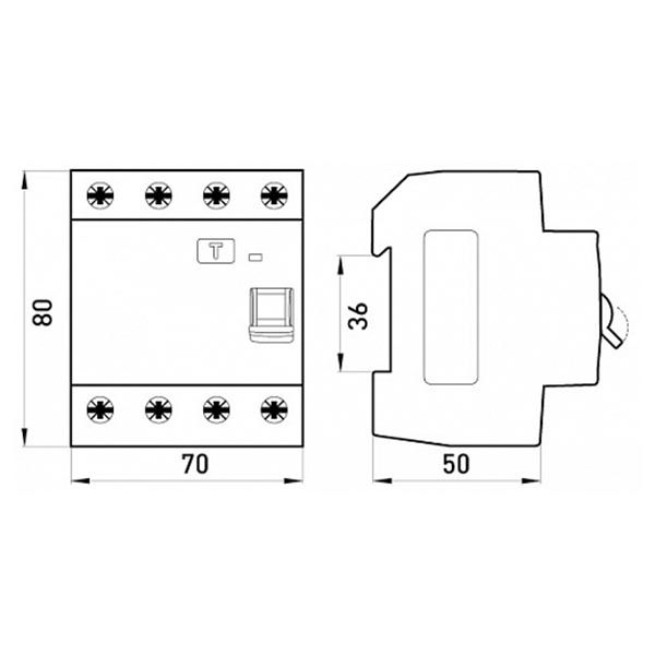 Дифференциальный автомат  E.next (e.rccb.stand.4.40.30) 4р 40 А 30 мА s034004