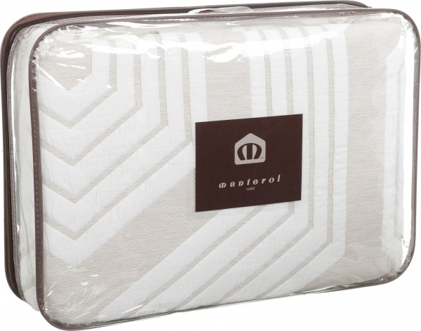 Покрывало GEO CHIC 686/07 235x270 см Manterol бежевый с белым 