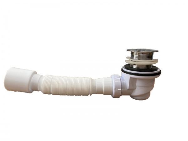 Сифон для душевого поддона ScandiSPA с латунным выпуском и гофротрубой S84